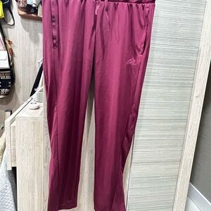 Adidas Women Burgundy Pants